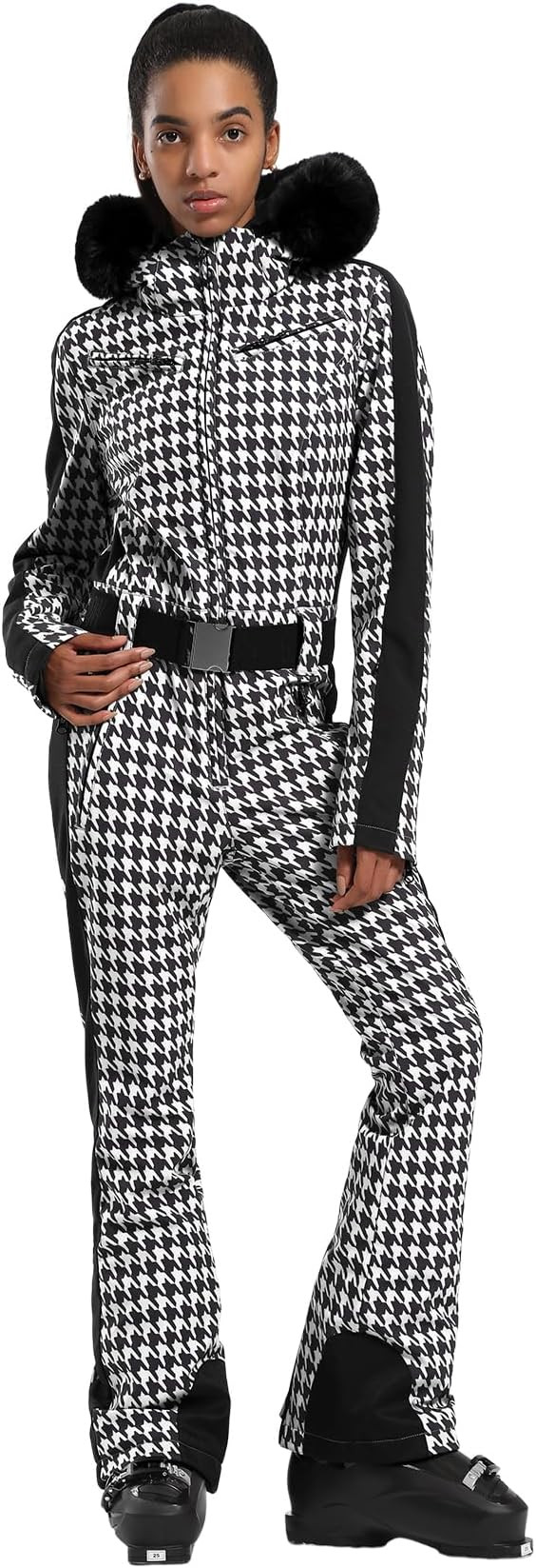 GSOU SNOW Womens Ski Suit One Piece Snowsuit Snowboard Slim Insulated Jumpsuit Jacket Waterproof ... | Amazon (US)