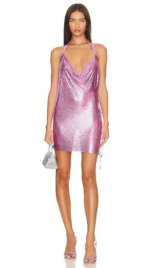 Millie Mini Dress in Hot Pink | Sparkly Dress | Sparkle Dress Glitter Dress Pink Sequin Dress Outfit | Revolve Clothing (Global)