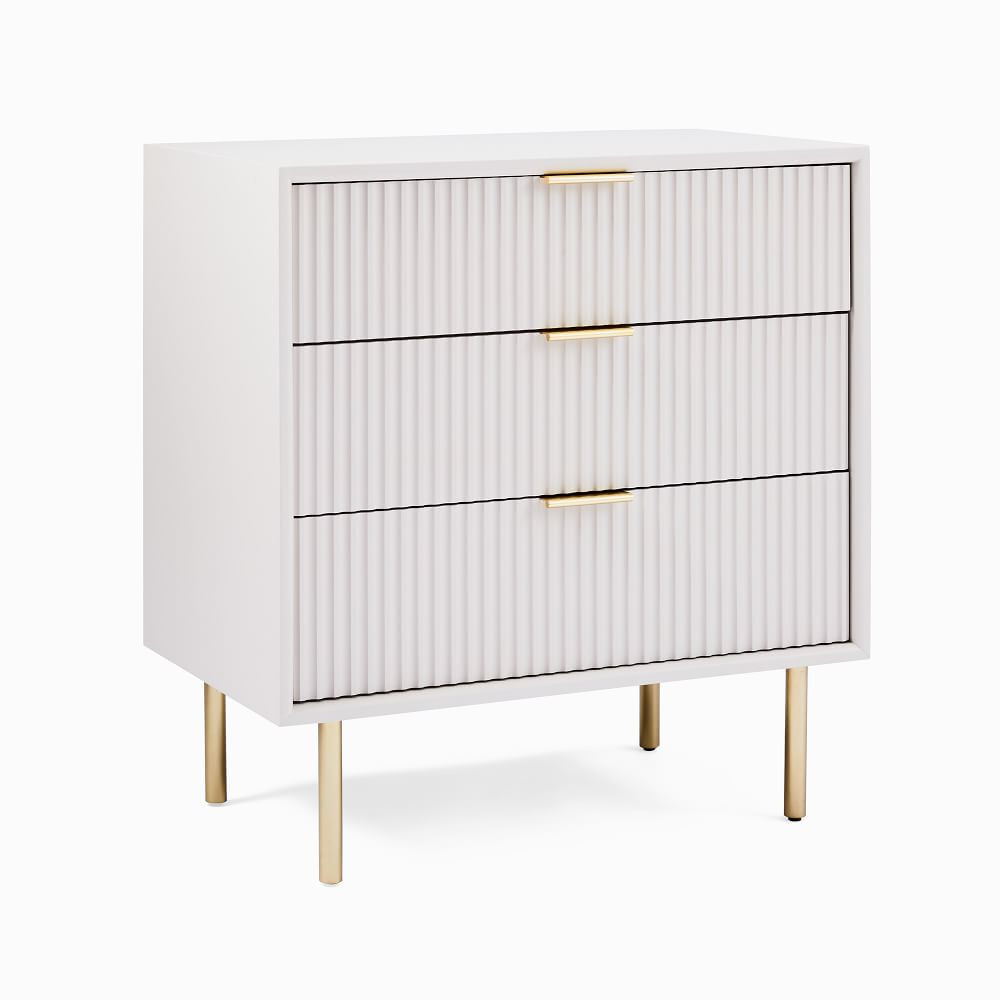 Quinn Closed 3-Drawer Nightstand (28") | West Elm (US)