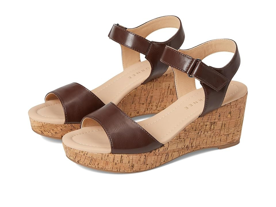 Journee Collection Ranae Women's Wedge Shoes Brown : 10 M, Faux Leather | Zappos