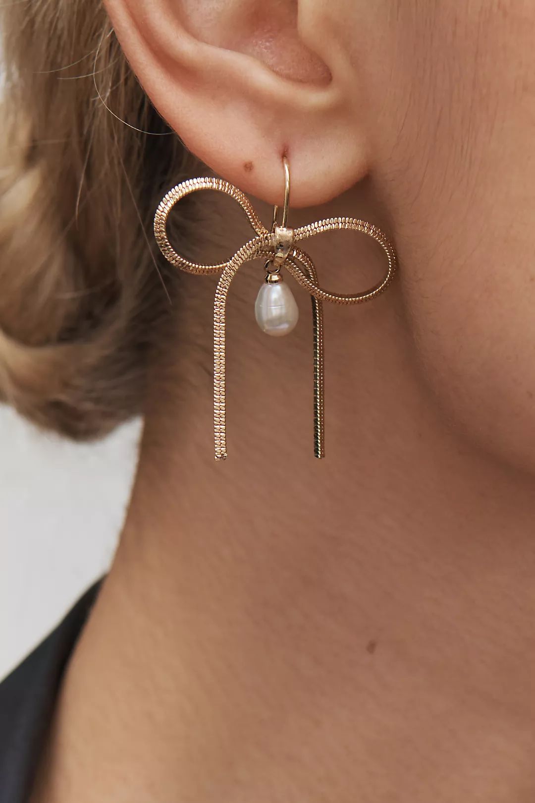 Pearl Bow Earrings | Anthropologie (US)