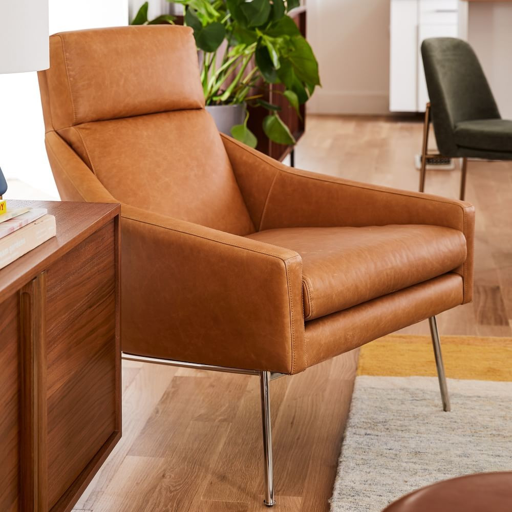 Austin Leather Armchair | West Elm (US)