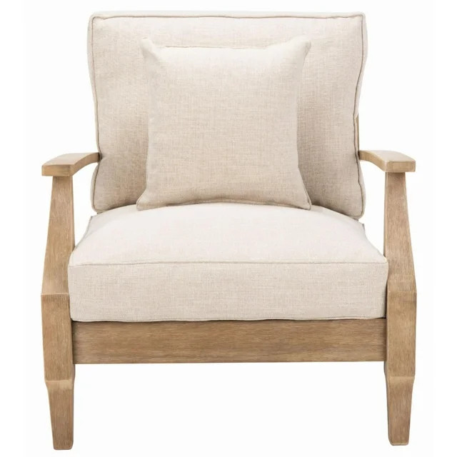 Safavieh Martinique Eucalptus Wood Patio Armchair | Walmart (US)
