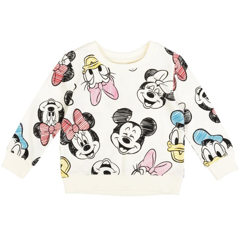 Disney Minnie Mouse Daisy Duck Mickey Mouse Girls French Terry Pullover Sweatshirt Little Kid to ... | Target
