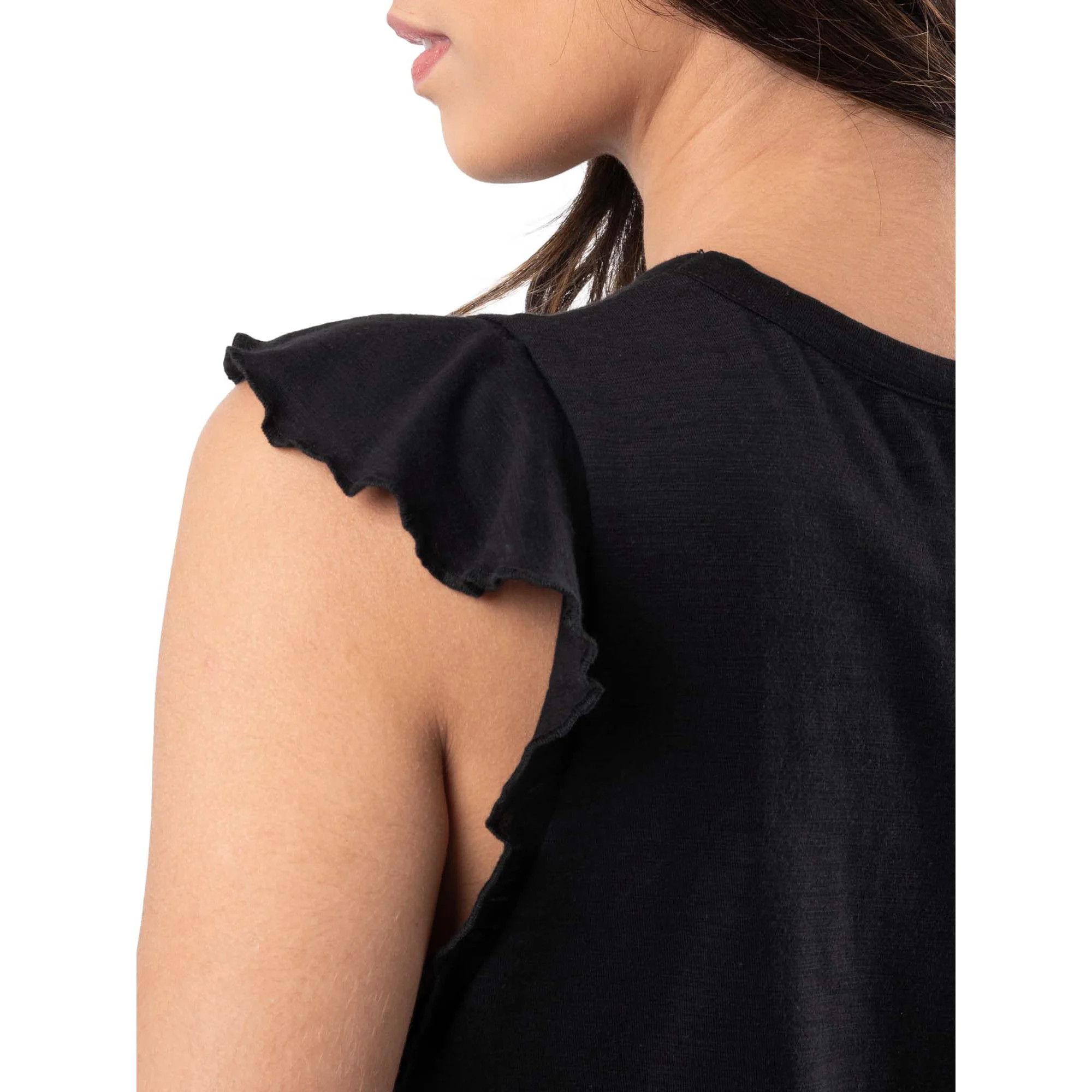 Lee Womens and Plus Ruffle Sleeve Crewneck Tank Top, S-4X | Walmart (US)