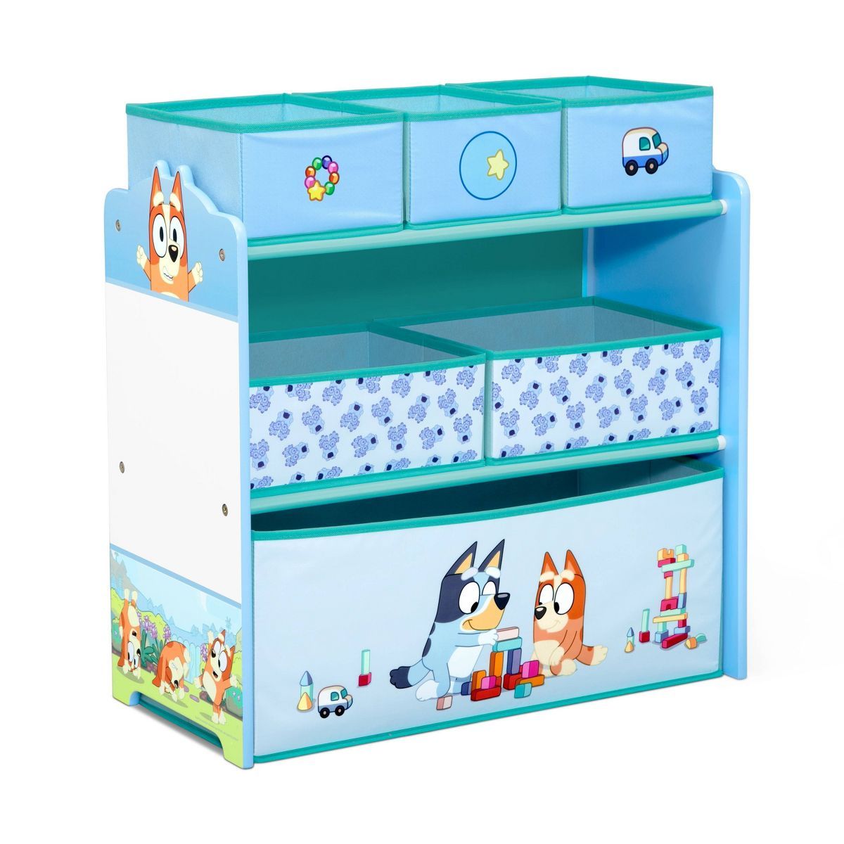 Delta Children Bluey 6 Bin Design and Store Toy Storage Organizer - Greenguard Gold Certified - B... | Target