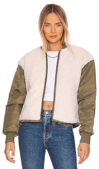 Tegan Jacket in Olive & Ivory | Revolve Clothing (Global)