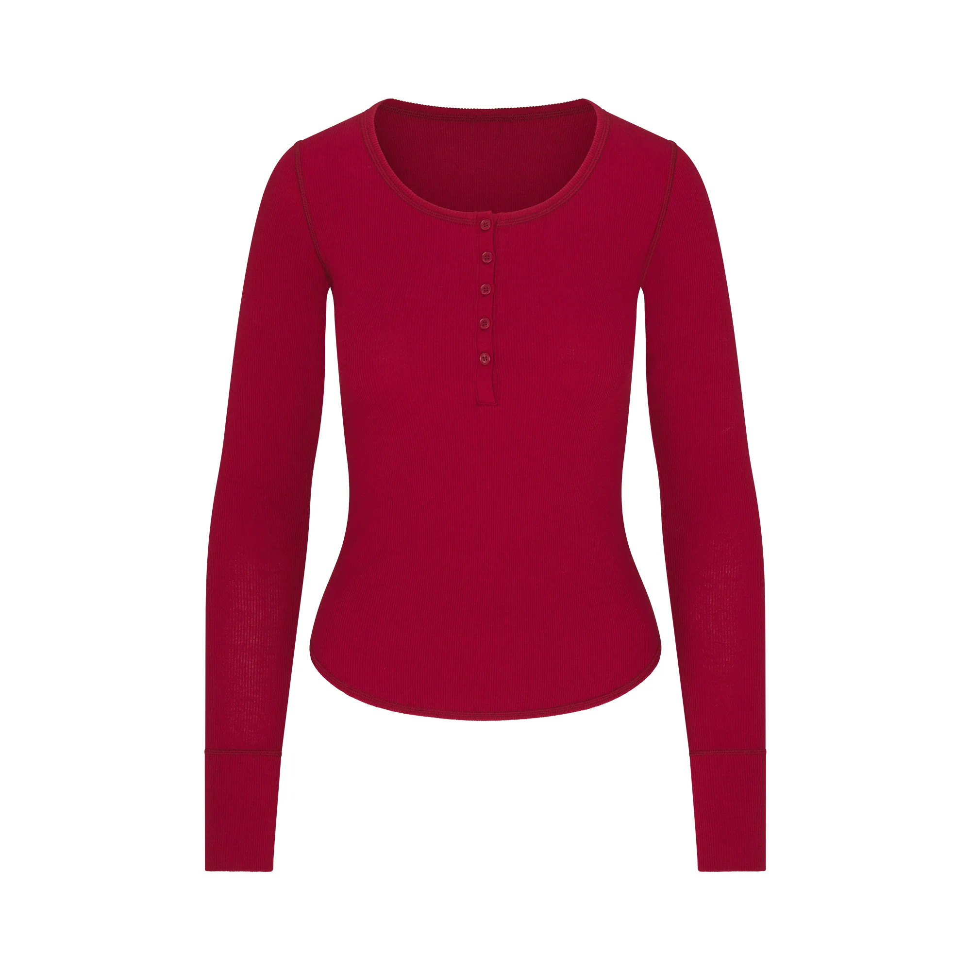 SCOOP NECK HENLEY | SKIMS (US)