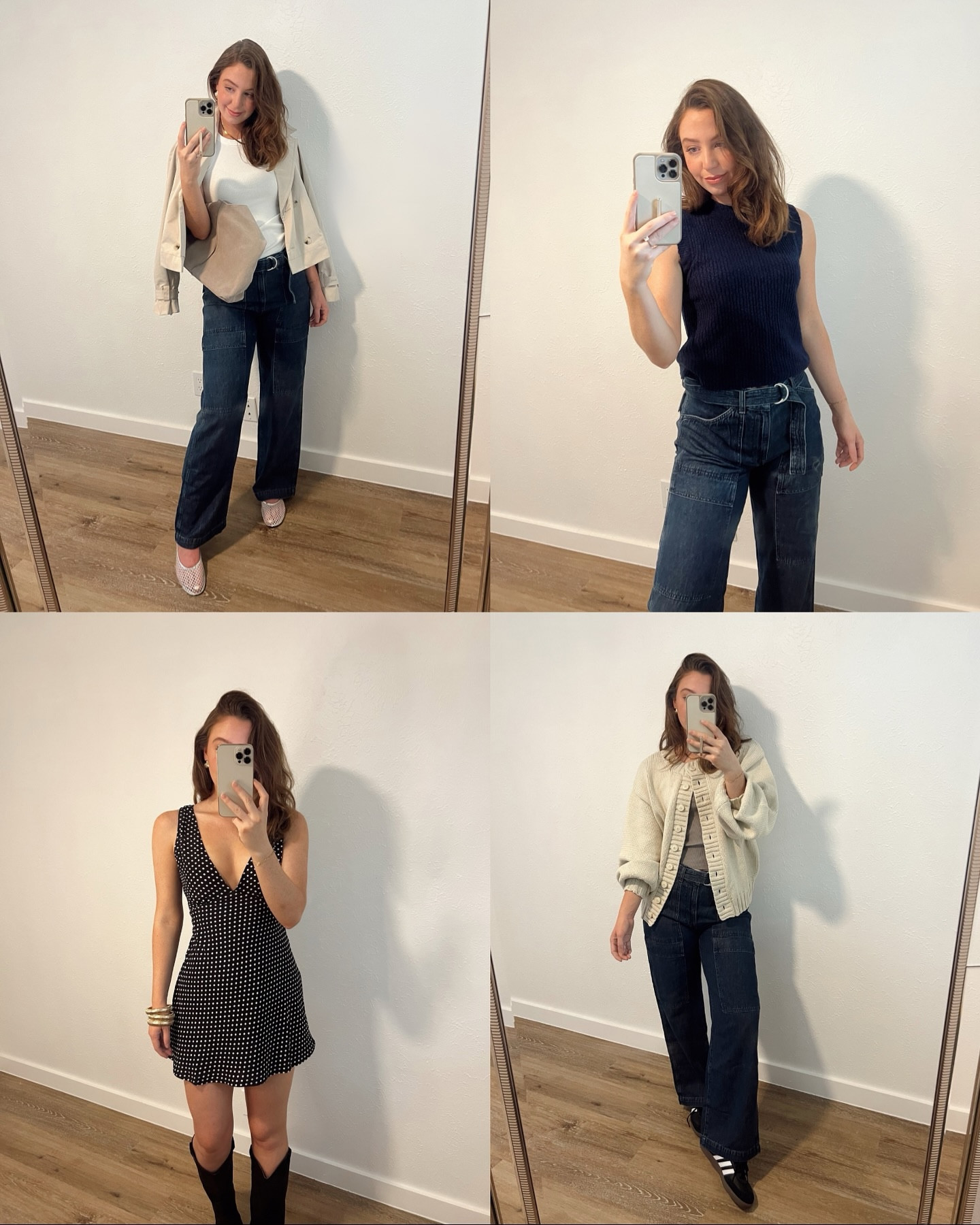 Outfit inspo for going to get a fall drink at Starbs.. 🤷🏻‍♀️ What’s your Fall coffee order? 

Mine: iced shaken espresso with oat milk, no classic & pumpkin cold foam. perfection if you don’t like super sweet drinks! 

I link all outfits on LTK so they’re easy to shop, from head to toe or if it’s easier I can DM you the shopping links, comment FALL and I’ll send you a message ✔️

#falloutfits #fallcapsulewardrobe #fallstyle