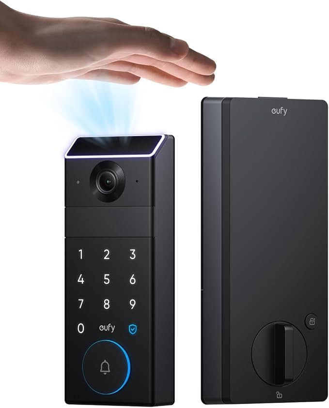 eufy FamiLock S3, Palm Vein Recognition Wi-Fi Smart Lock, 3-in-1 Keyless Entry, Security Electron... | Amazon (US)