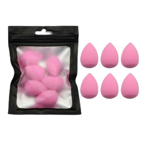 6PCS Mini Makeup Sponge Small Beauty Sponge Blender Set for Foundation, Powder, Concealer Highlight,and Eye Shadow, Purple (Pink) | Amazon (US)