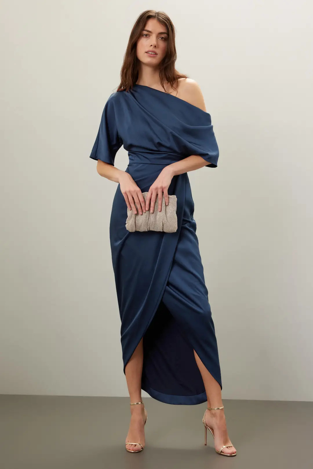 Rayna One Shoulder Draped Gown | Rent the Runway