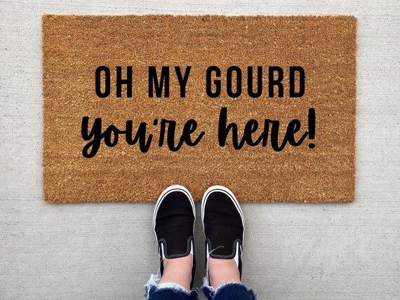 Oh My Gourd You're Here doormat pumpkin fall decor | Etsy | Etsy (US)