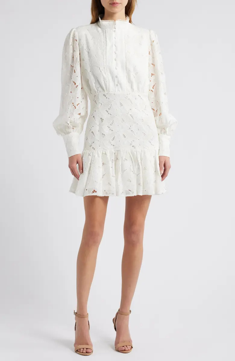 Remy Long Sleeve Lace Minidress | Nordstrom
