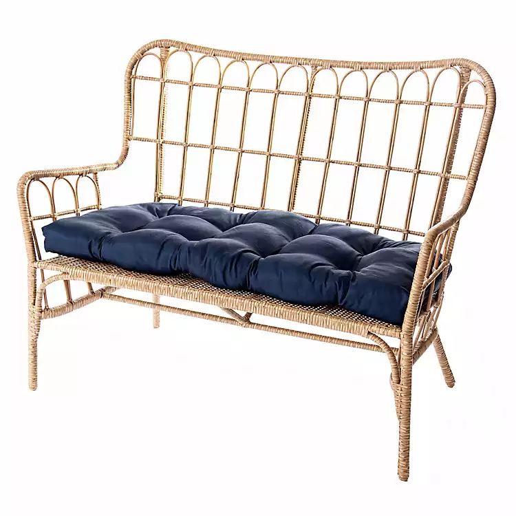 Havana Willow Weave Outdoor Settee | Kirkland's Home