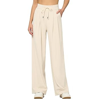 Willit Women's Dress Pants Wide Leg Stretch Work Pants Business Casual Pull On Slacks with Pocket... | Amazon (US)