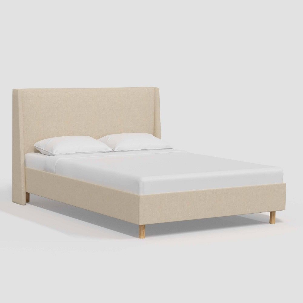 Full Encino Fully Upholstered Platform Bed Linen - Threshold™ designed with Studio McGee | Target