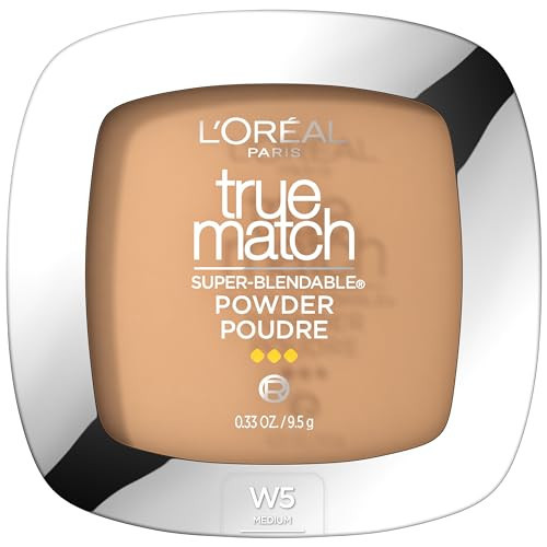 L'Oreal Paris True Match Super Blendable Oil Free Foundation Powder, W5 Medium, 0.33 oz Packaging May Vary | Amazon (US)