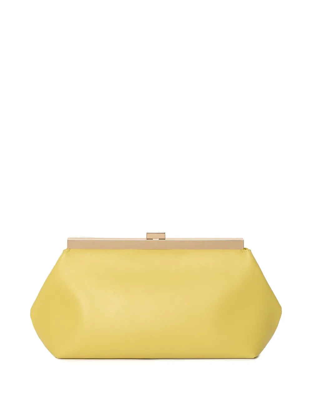 Fabiana Filippi Leather Clutch Bag | Yellow | FARFETCH | Farfetch Global