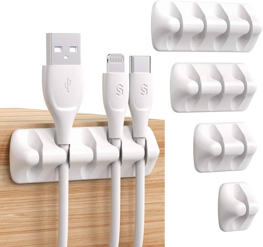 Syncwire Kabelclips Kabelhalter [5 Stück] Vielzwecke Kabelführung Kabel Organizer Set für Schr... | Amazon (DE)