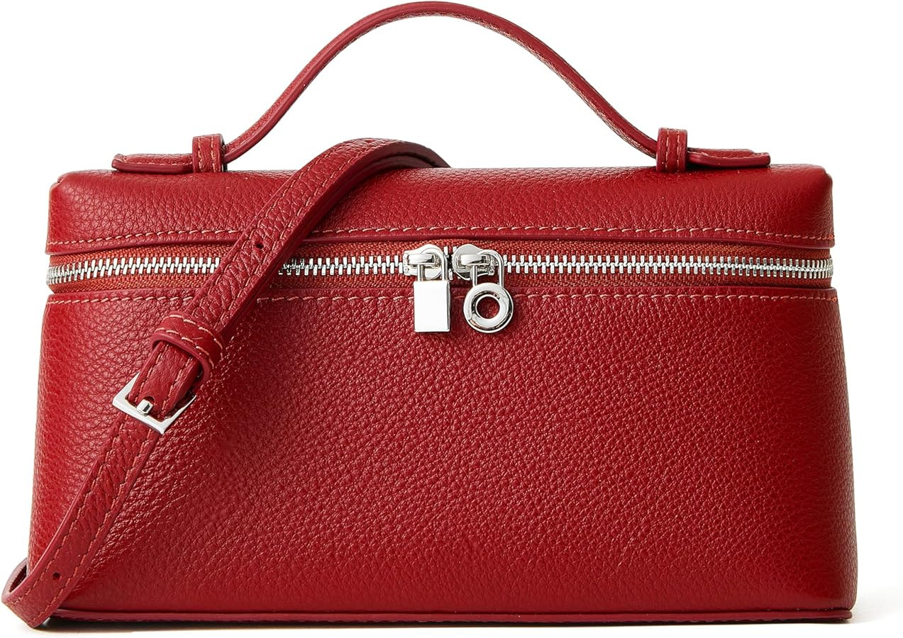 DORIS&JACKY Small Leather Crossbody Bag for Women Designer Mini Top Handle Clutch Phone Bag with ... | Amazon (US)