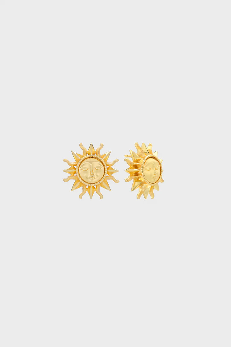 Gold Soleil Stud Earrings | Tuckernuck (US)