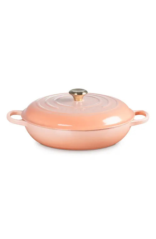 Le Creuset Signature 5 Quart Enameled Cast Iron Braiser in Peche at Nordstrom | Nordstrom