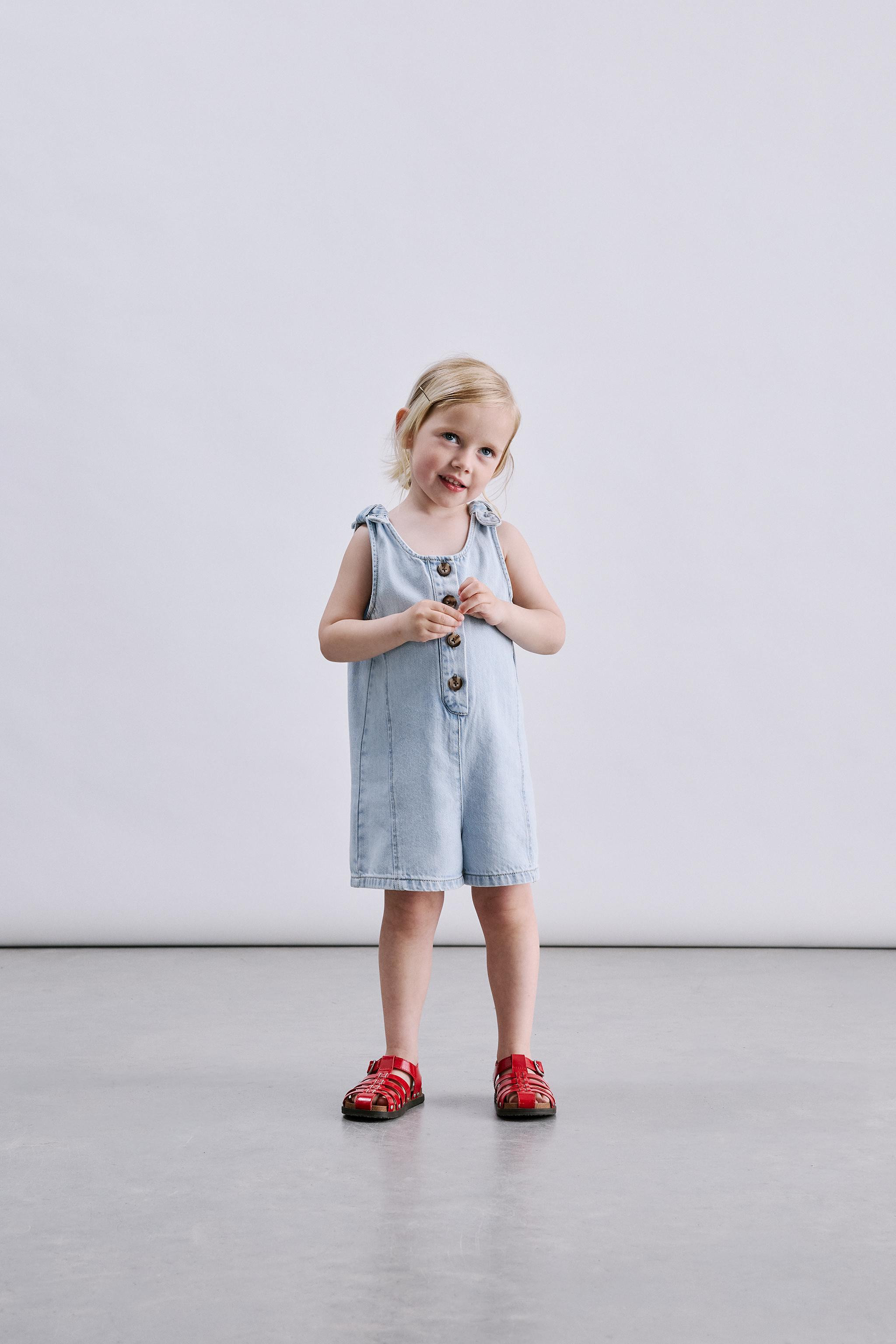 EMBROIDERED DENIM BOW HAIR CLAW | Zara US