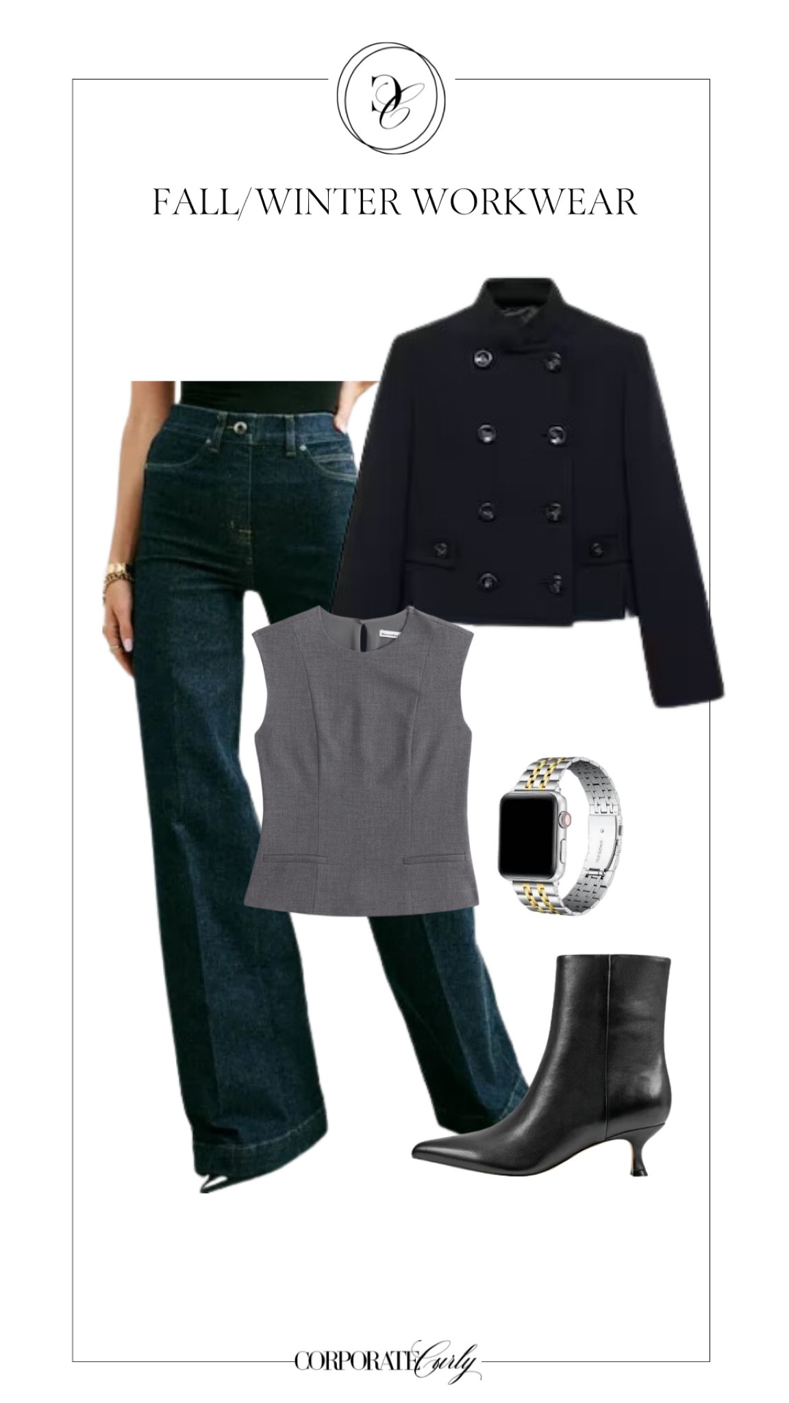 Effortlessly chic for the office and beyond! This fall/winter smart casual look features a tweed jacket paired with classic jeans and sleek booties—perfect for a stylish yet comfortable workday.

#SmartCasual #FallWinterOutfit #ChicWorkwear #TweedJacket #JeansAndBoots #CasualChic #OfficeOutfitInspo #FallFashion #WinterStyle #WorkwearInspiration



#LTKWorkwear #LTKSeasonal #LTKStyleTip