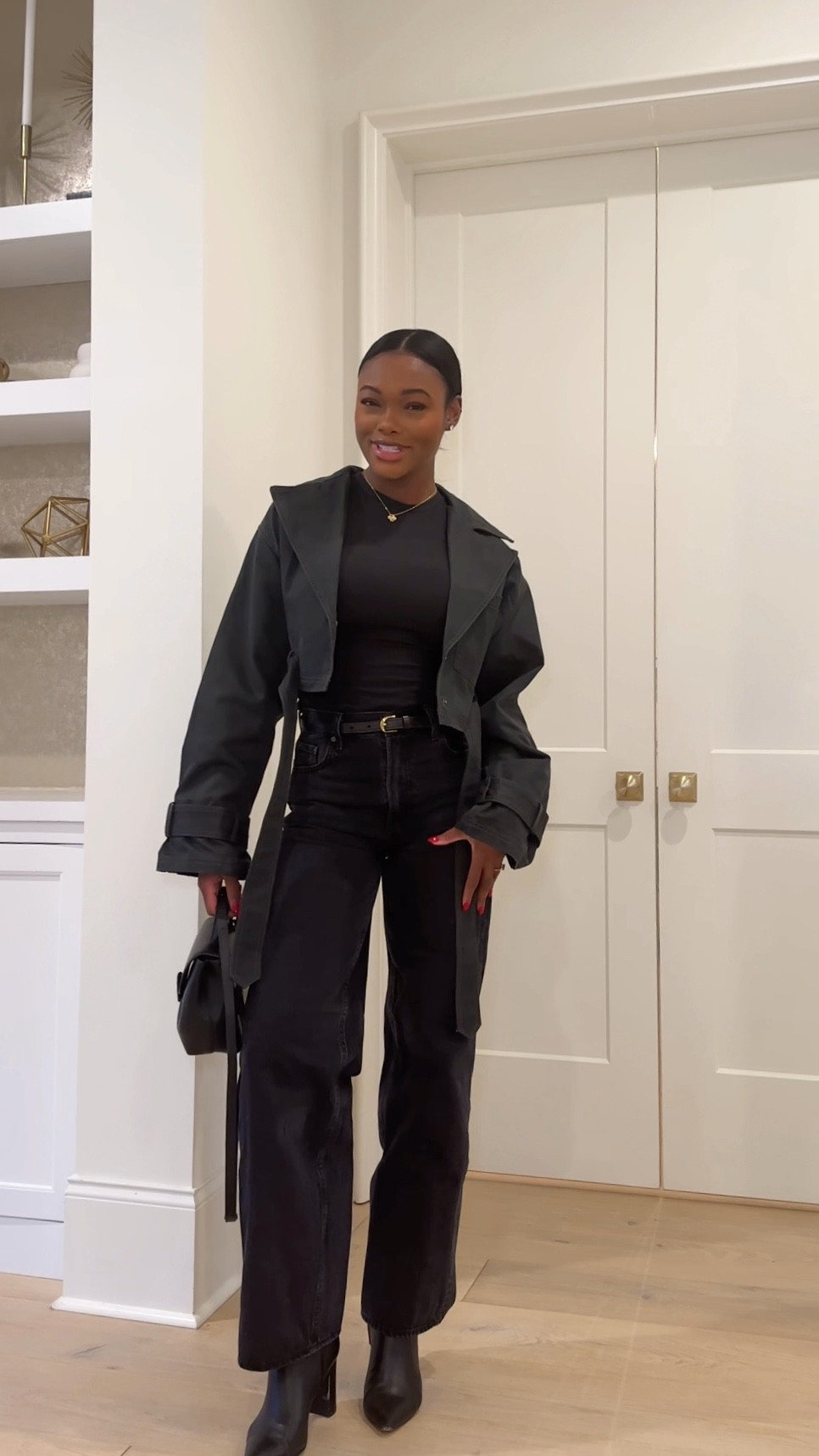 Outfit of the night, Aritzia lo-rise jeans, wearing a size 24, SKIMS cotton jersey t-shirt, wearing a small 

#LTKstyletip #LTKVideo #LTKSeasonal