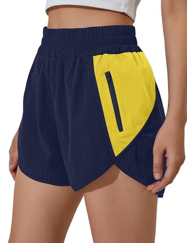 BMJL Women's Athletic Shorts High Waisted Running Short Pocket 2.5" Sporty Shorts Gym Elastic Wor... | Amazon (US)