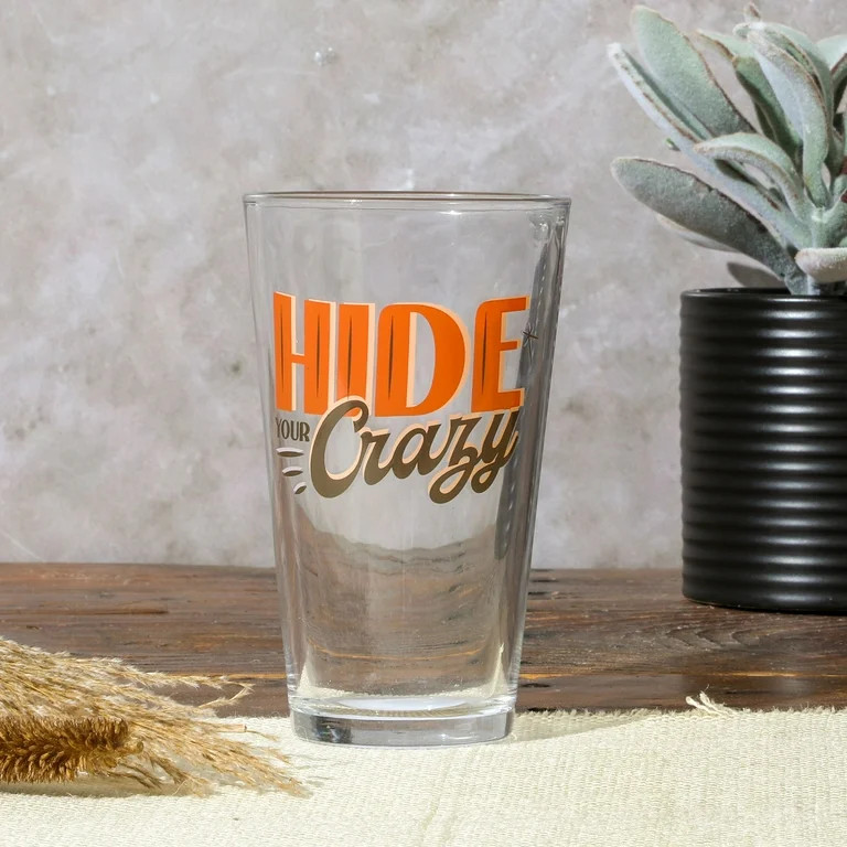Wanda June Home Hide Your Crazy 16-ounce Glass Tumbler by Miranda Lambert | Walmart (US)