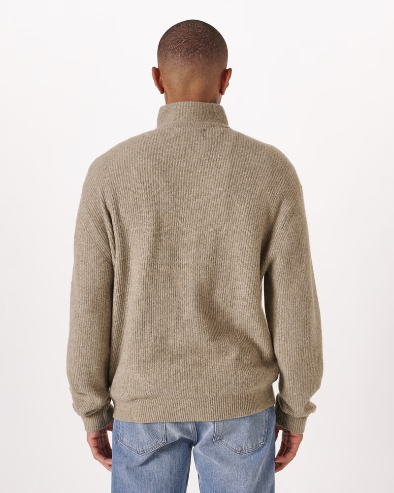 Oversized Quarter-Zip Sweater | Abercrombie & Fitch (US)