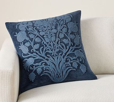 Riya Embroidered Pillow | Pottery Barn (US)