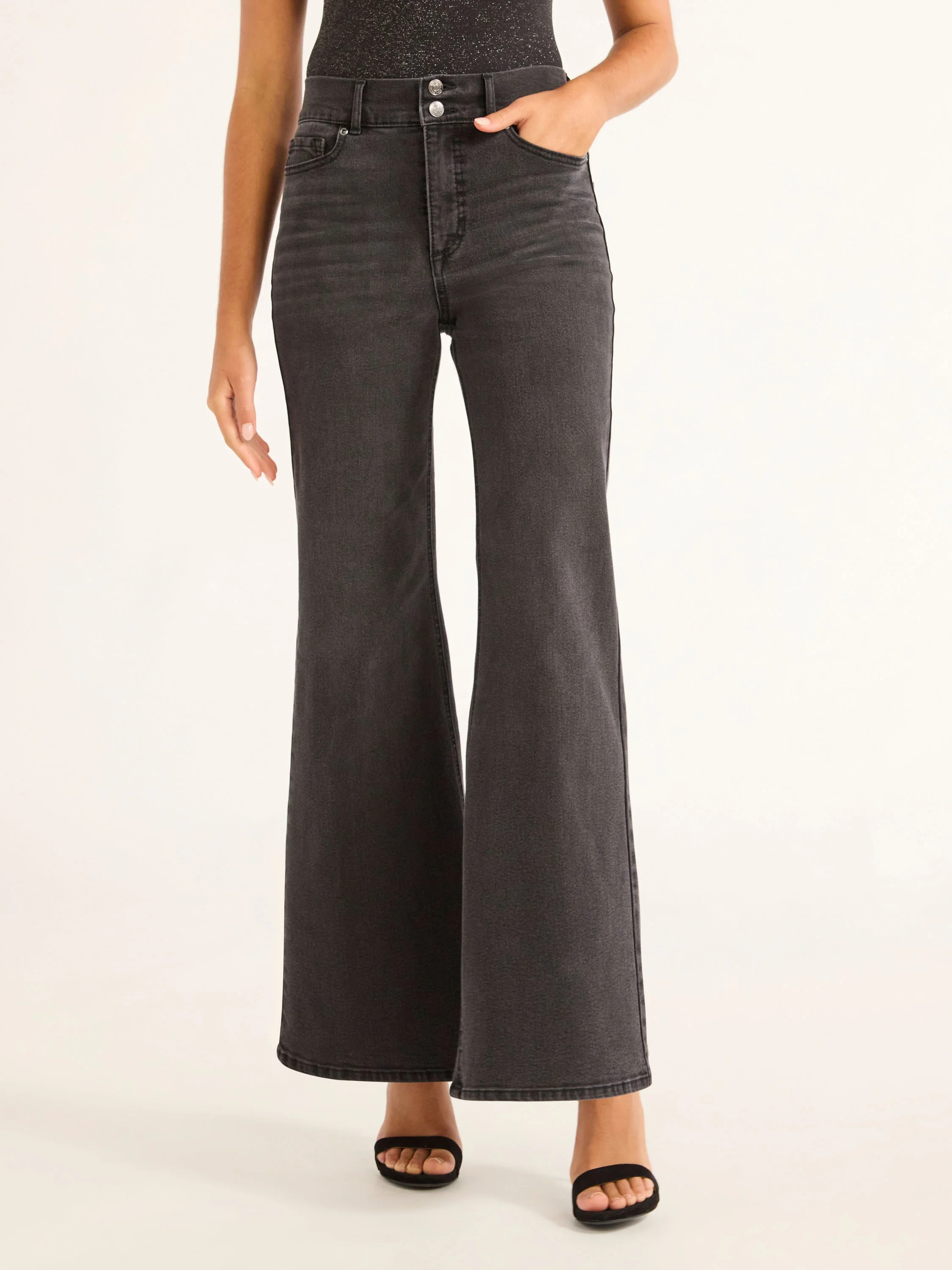 Sofia Jeans Women's and Women's Plus Margot Wide Leg High Rise Jeans, Sizes 0-28W | Walmart (US)