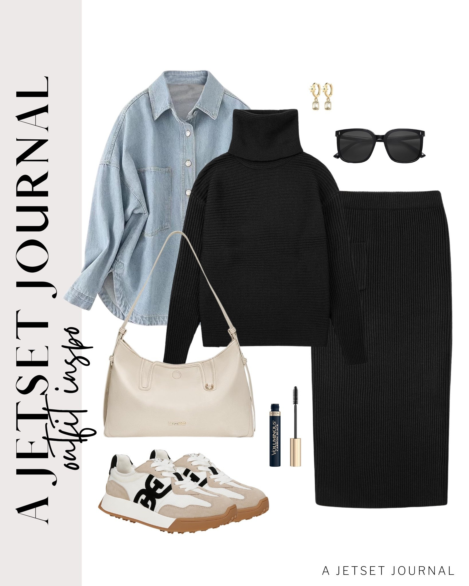 I’m loving this outfit idea with a cozy turtleneck and midi pencil skirt!
oversized denim shacket, loreal mascara, chunky hoop earrings, trendy look, viral products, casual outfit idea, how to style, ways to style, amazon fashion, affordable style, shoe inspo, spring outfit, spring style, transitional look

#LTKU #LTKootd #LTKSeasonal