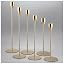 6Pcs Silver Candlestick Holders Set Fit 3/4" Tall Taper Candle Home Decorative Table Centerpieces... | Amazon (US)