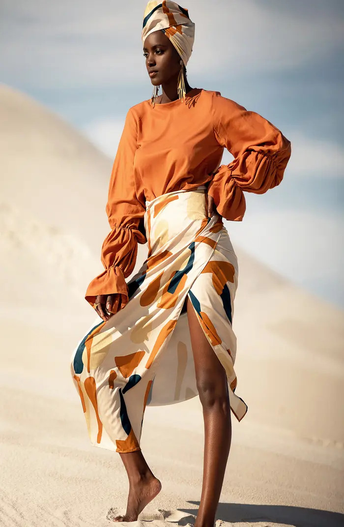 Seur Tilo Print Maxi Wrap Skirt | Nordstrom