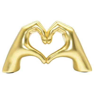 Adam & Friends Heart Sign Hands Sculpture | Gold | Target