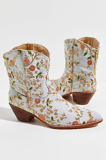 Eloise Embroidered Ankle Boots | Free People (Global - UK&FR Excluded)