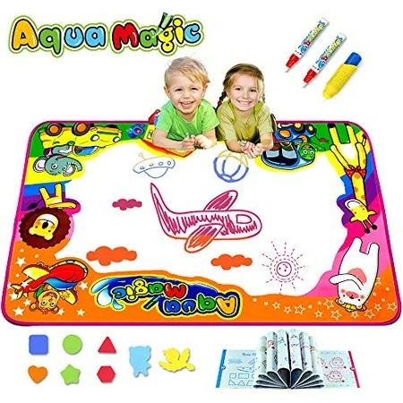KULARIWORLD Aqua Magic Doodle Mats Toys for Kids Toddlers Paint Water Drawing Mat Educational Toy La | Walmart (US)