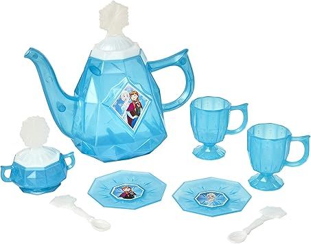 Disney Frozen Tea Set for Girls - 10Piece Tea Party Set - Pretend Tea Time Play Kitchen Toy - Age... | Amazon (US)