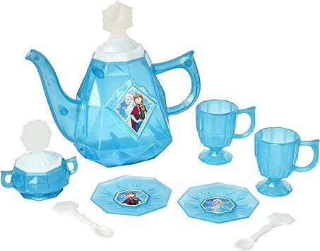 Disney Frozen Tea Set for Girls - 10Piece Tea Party Set - Pretend Tea Time Play Kitchen Toy - Age... | Amazon (US)