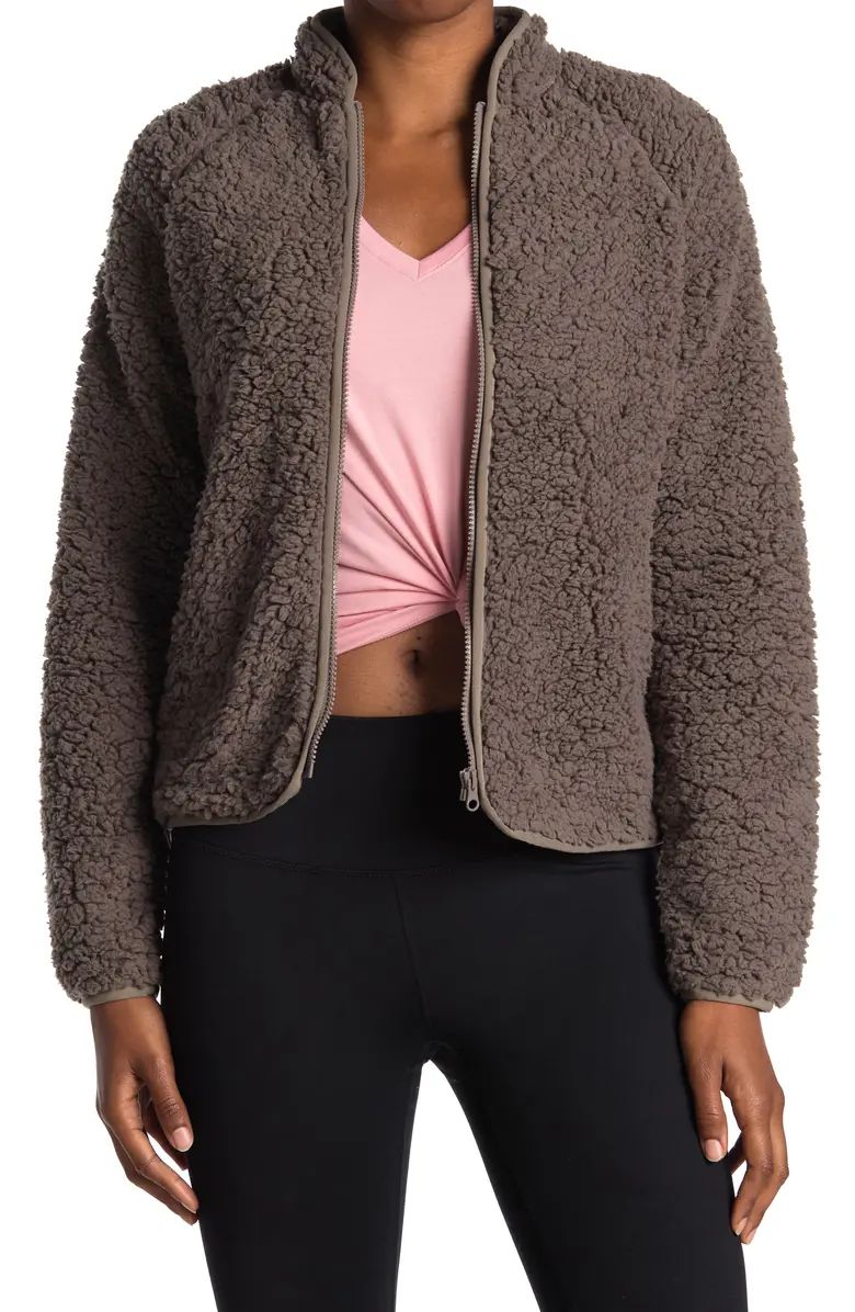 Aura Faux Shearling Zip Front Jacket | Nordstrom Rack