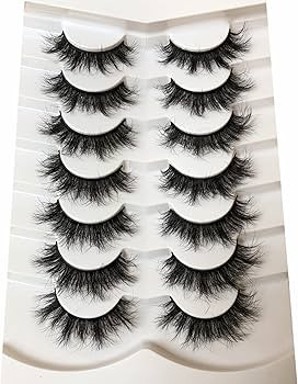 Amazon.com: Pooplunch False Eyelashes Fluffy 8D Faux Mink Lashes Pack 15MM Wispy Short Natural Fa... | Amazon (US)