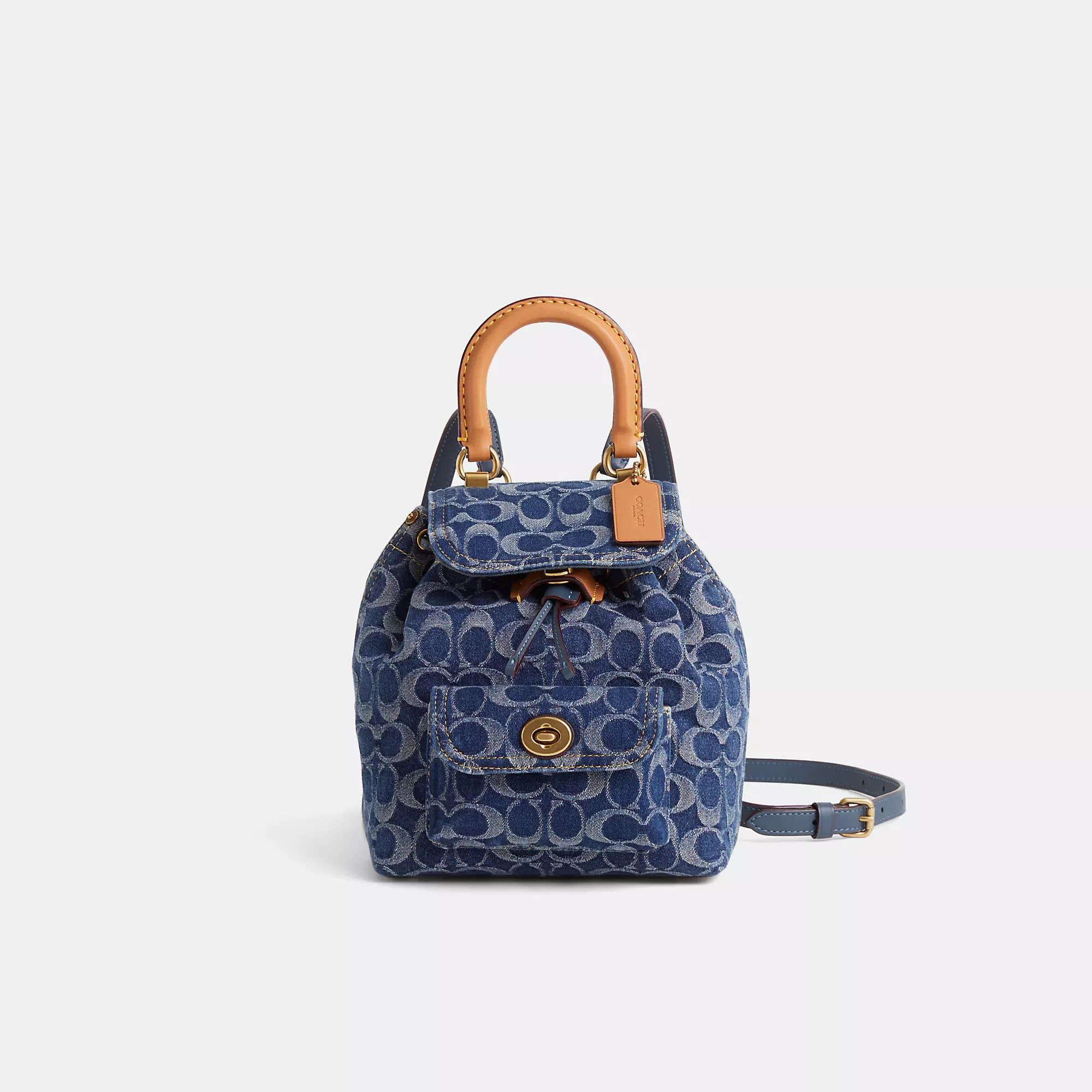 Restored Riya Backpack 21 In Signature Denim | Coach (US)