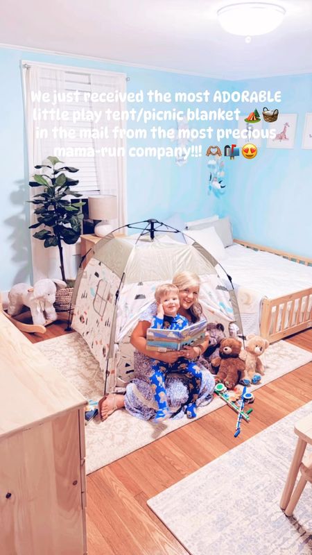 We just received the most ADORABLE little play tent/picnic blanket 🏕️🧺 in the mail from the most precious mama-run company - @calrose_co !! 🫶🏽📬😍 So stinking sweet of them to send one our way 🎁 - and such perfect timing of a sweet gift before baby #2 gets here any day now!!🤰🤱👶🏼 This will be so much fun 🤩 for the boys to play in all summer long!! 🥹🩵 And such a fun “big brother nook” 😉📚for Judson to go fishing 🎣 in, play in 🧸, and read all of his books 📖 in while mama is busy nursing 🤱 the baby - his special little place!! 🥰🫶🏽

PS. This precious company wanted me to let y’all know that this exact playtent is now officially for sale on AMAZON - so make sure to go ahead and order one for all of your summer fun ahead!! ☀️🛍️ Linked it for y’all below!!! 🔗🙌🏽 #followmeonltkit

#LTKHome #LTKKids #LTKFamily