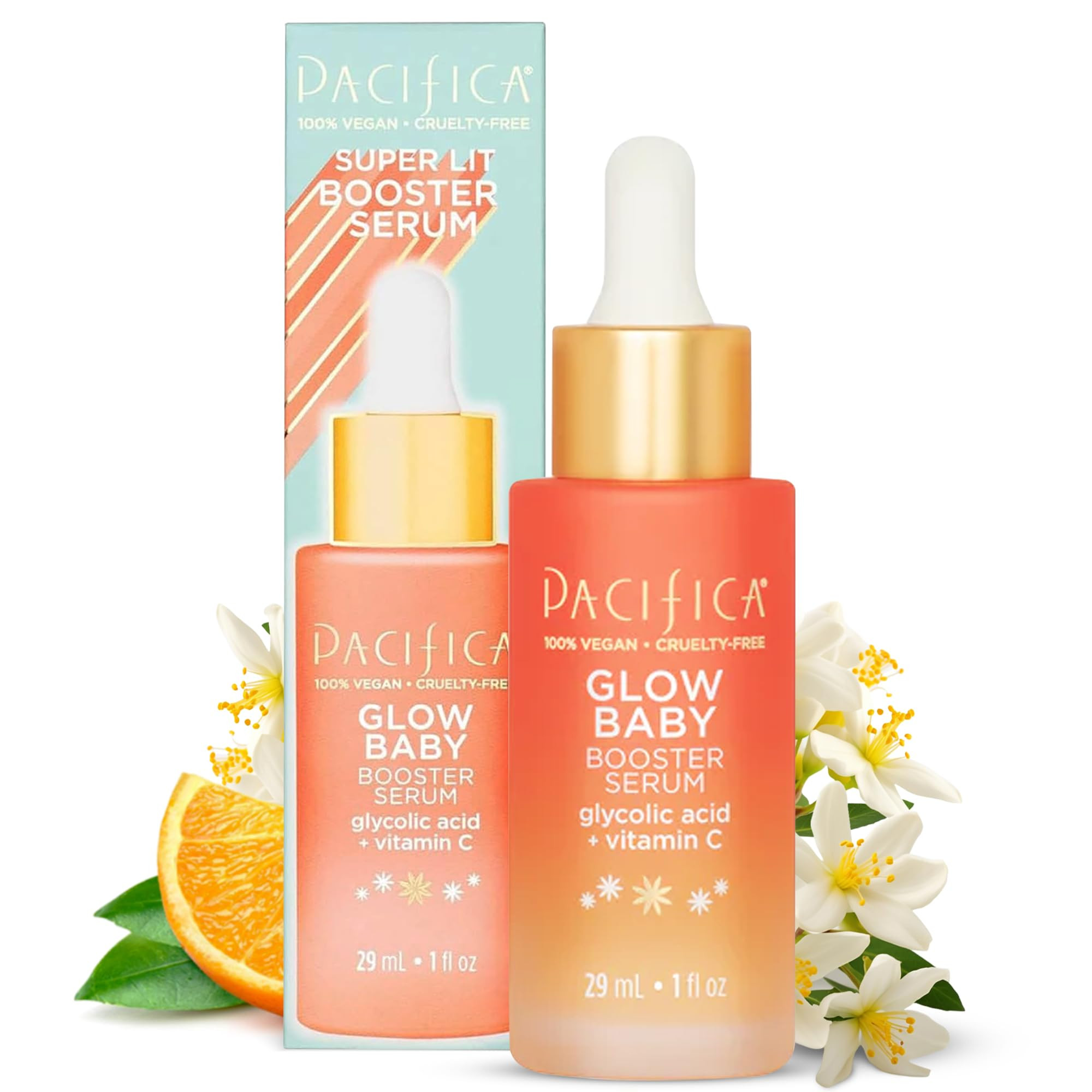 Pacifica Beauty, Glow Baby Booster Serum For Face, Vitamin C and Glycolic Acid, Brightens and Sup... | Amazon (US)
