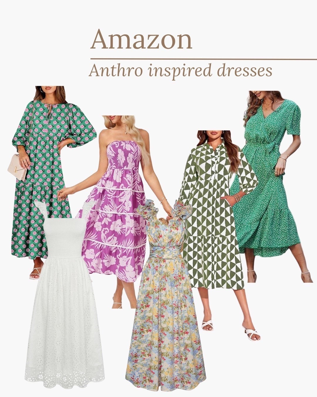 Amazon Anthropologie inspired dresses!

#designerinspired #amazonfashion  #womensdress 

#LTKStyleTip