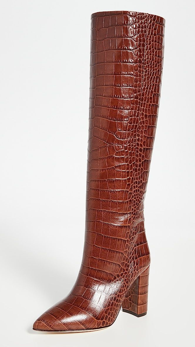 100mm Moc Croco Boots | Shopbop